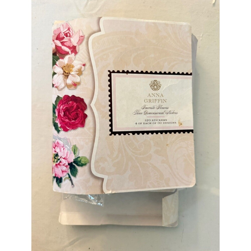 Anna Griffin Favorite Flowers 3-Dimensional Stickers 30 Designs Partial Set